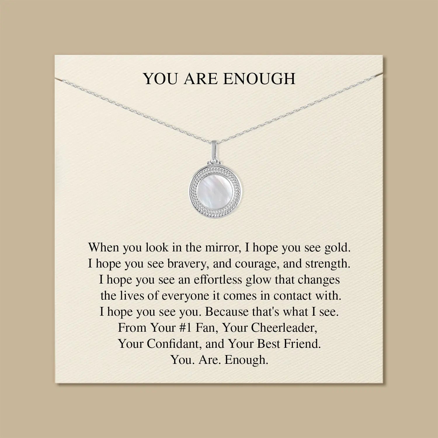 Best Friend Gift | You Are Enough Necklace