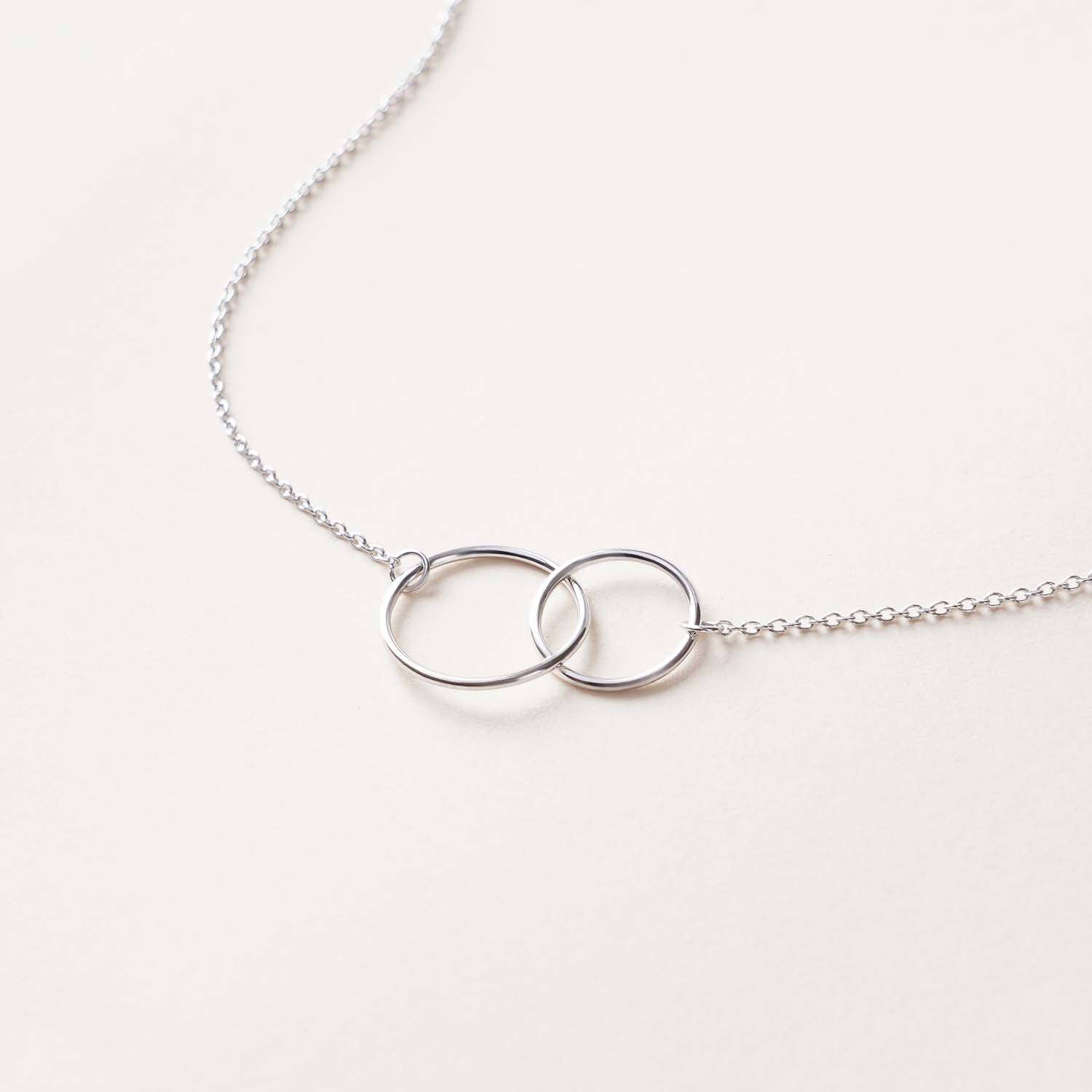 Sterling Silver Linked Circles Necklace By Lily Charmed |  notonthehighstreet.com